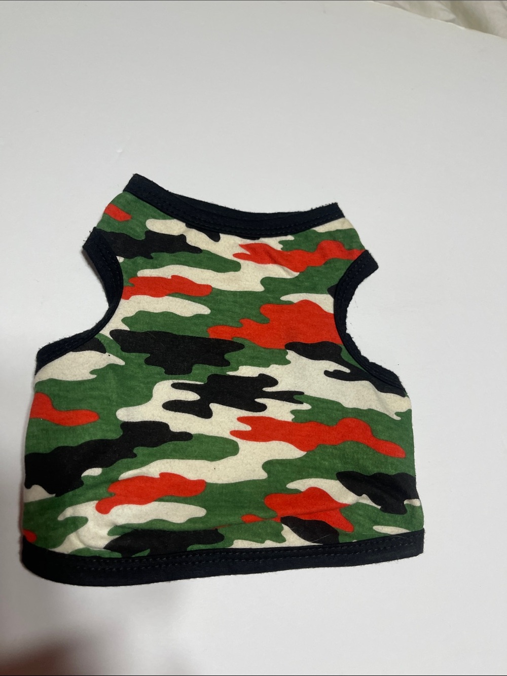Dog Green and Orange Camo Tank Top. Size xs